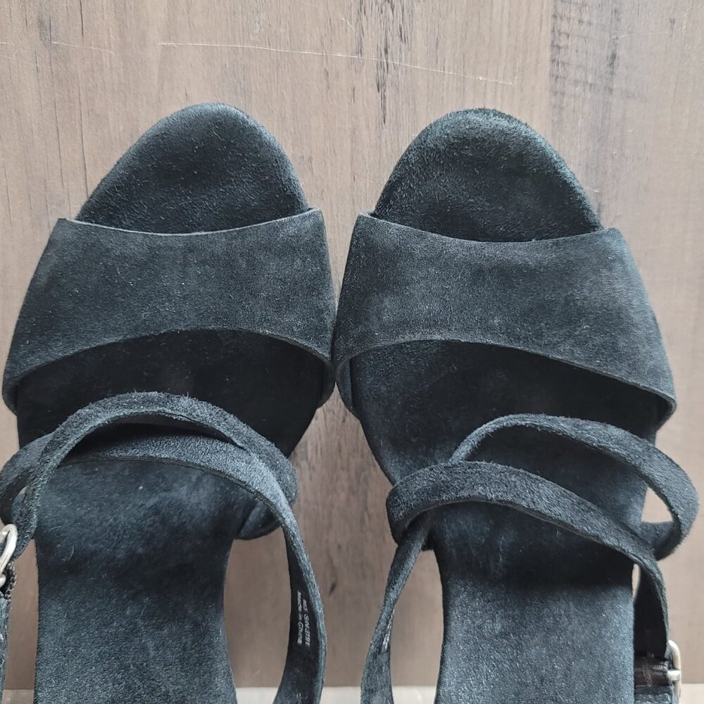 UGG 3191 Jullita II Black Suede Wedge Slide Sandals Shoes 5.5 - Picture 13 of 16